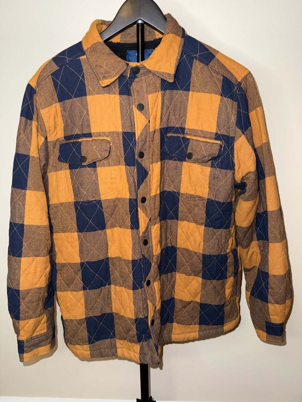 George Quilted Flannel Jacket-Large